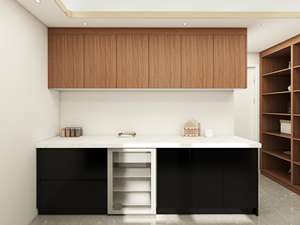 Bespoke Complete PVC/lacquer <b>Cabinets</b> Set Modern Small Vinyl Wrap Kitchen <b>Cabinets</b> From Guangdong Supplier - Product Image 3