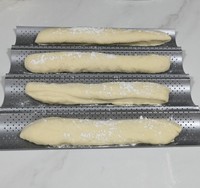 Plaque de cuisson en acier inoxydable pour baguettes françaises, antiadhésive, écologique, pour la cuisson du pain, pour la cuisine, le camping en plein air