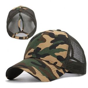 Silvia Hot Selling Baseball 26 Ywayed P Letter Camouflage Print Mesh Cap Sport <b>Hats</b> - Product Image 4