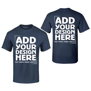 T-shirts personnalisés lourds 300GSM Design personnalisé avant arrière Revirement rapide - Product Image 4