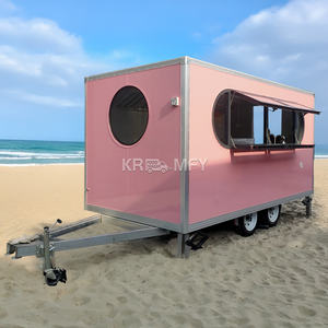 Carritos de comida rápida Remolque de comida Perro caliente Cocina móvil Remolque de comida Remolque de negocios móvil Carrito de café Quiosco Carrito de Bar móvil - Product Image 1