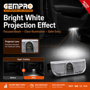 โลโก้ไฟโปรเจคเตอร์ต้อนรับติดประตูรถ LED สำหรับ <span class=keywords><strong>VW</strong></span> Phaeton tourage CC shoran Scirocco - Product Image 2