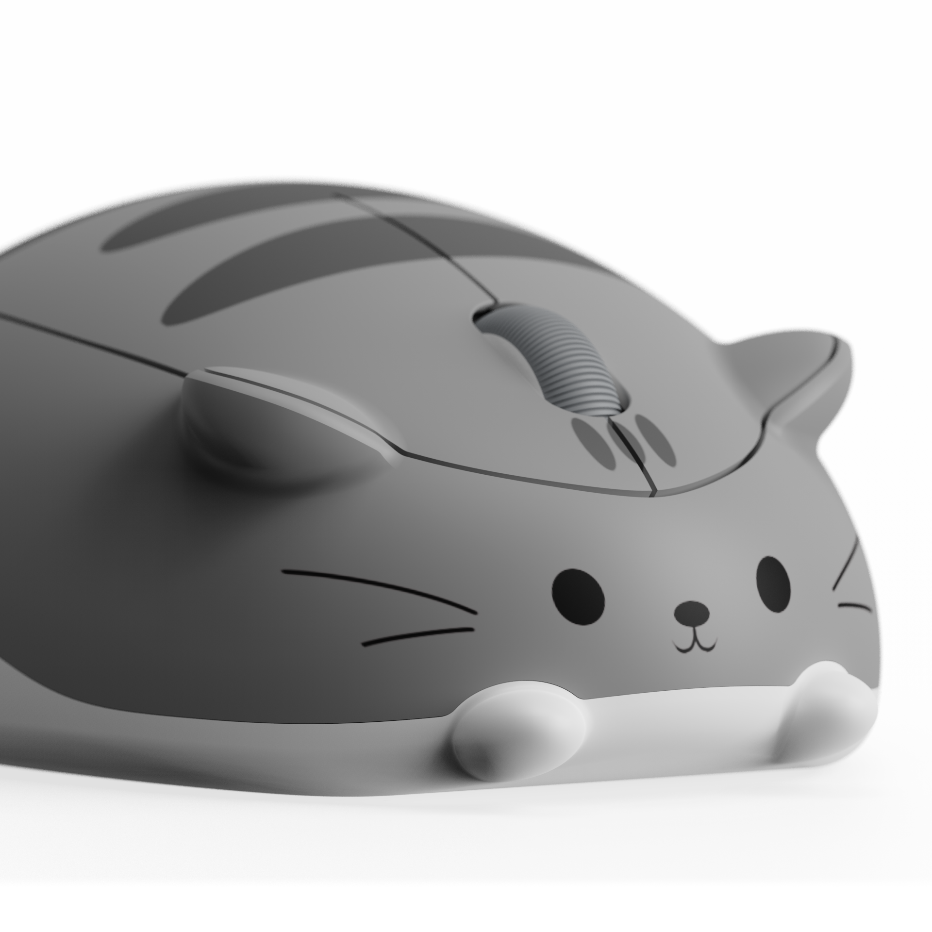 Souris Akko Cat Theme - Gris Mimo