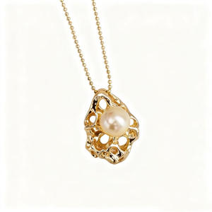 31467 Accesorios de Perlas DIY, Colgante de Plata S925, Cuentas de 7-8mm, Base Vacía para Colgante, Colgante Dorado/Plateado, Componentes de Joyería de Moda - Product Image 5