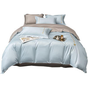 Light Luxury High-End Four-Piece Embroidered Bedding Sets Quilt Cover Three-Piece Summer Fitted Bed - Product Image 5