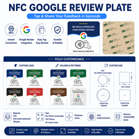 Plaque de révision NFC en acrylique programmable, autocollant de révision Google NFC en acrylique, plaque de révision Google en acrylique