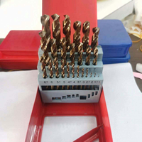 REALMAX 13/19/25 pièces, forets HSS M2 revêtus de titane, 13/19/25 pièces, jeu de forets pour le travail du bois et des métaux, accessoires pour outils électriques