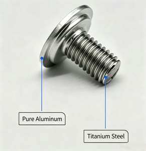 Vis de soudage M8 en aluminium 15MM 16MM 18MM 19MM pour électrodes au lithium sur base en acier aluminium-titane, soudées au laser - Product Image 5