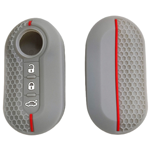 Housse en silicone pour clé à 3 boutons, clé télécommande intelligente, étui de protection pour <span class=keywords><strong>Fiat</strong></span> 500 <span class=keywords><strong>Panda</strong></span> Ducato Lancia - Product Image 3