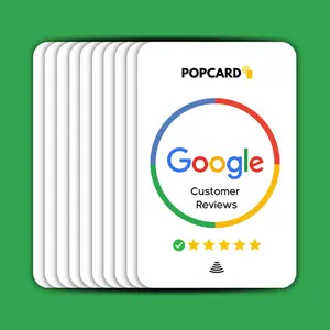 Cartão de revisão programável personalizado NFC rfid Tripadvisor Revisão Google Tap Cartão NFC