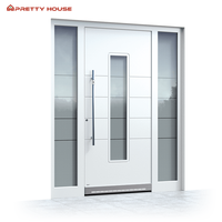 Puerta Exterior Principal Moderna Insonorizada, Acabado en Aleación de Aluminio, Puerta Frontal Antirrobo para Casa