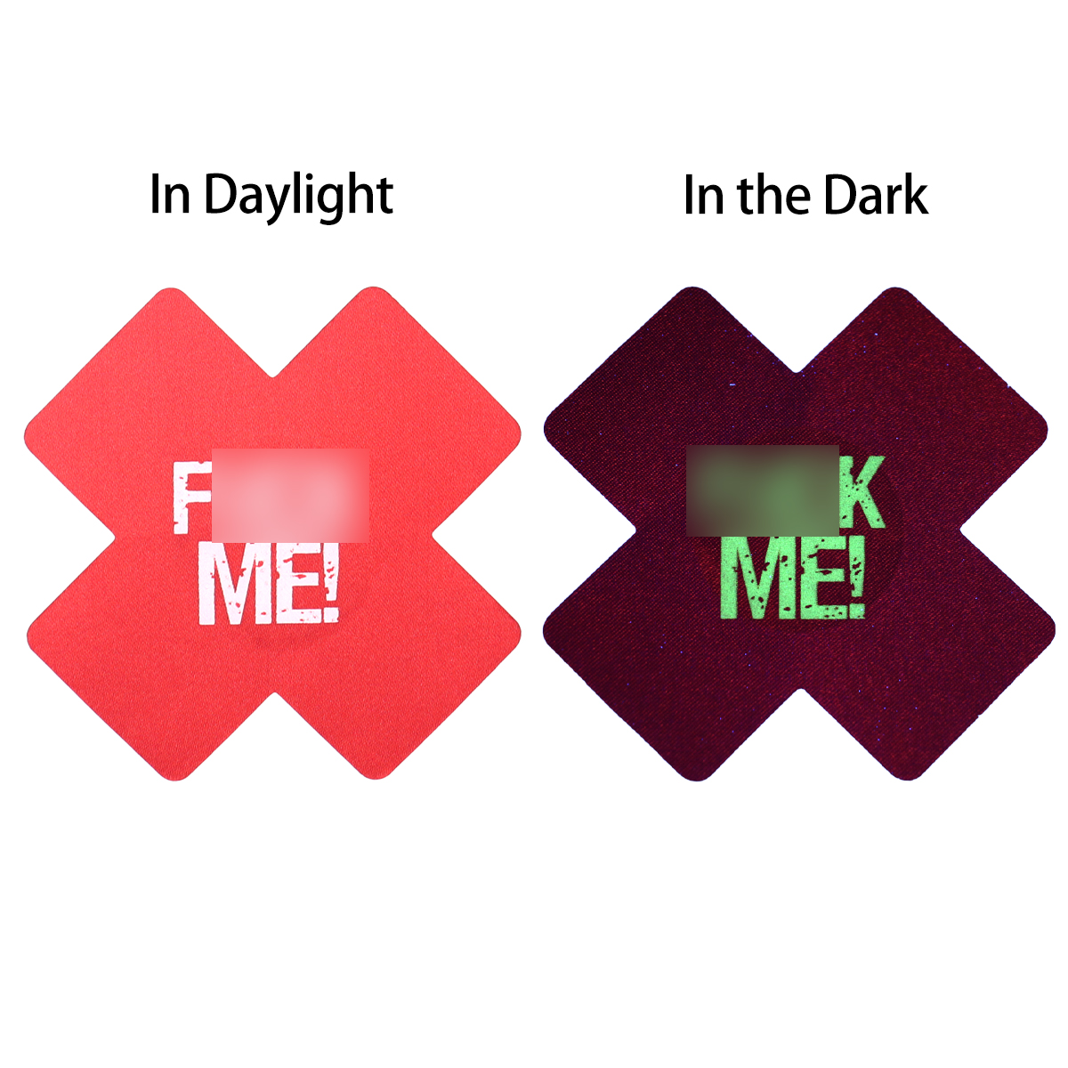 Red cross-glow in dark