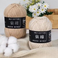 Hilo de Tejer de Mezcla de Algodón y Acrílico de 4 Capas, 50g, Anti-Pilling, Suave, para Crochet, Suéteres y Tejidos a Mano para Bebés