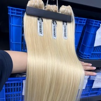 Extensiones de Cabello Humano Virgen Vietnamita Liso Natural, Grado 12A, Súper Doble Trama, Cutícula Alineada, Paquetes de Cabello Crudo