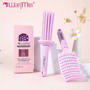 Juego de Cepillos para el Cabello de Colores Pastel, Cepillo Curvo con Ventilación y Cerdas de Jabalí para Desenredar el Cabello, Producto Nuevo de Fábrica al por Mayor - Product Image 1