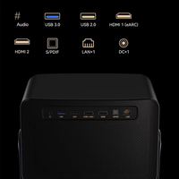 Projecteur Dangbei X5S Max 4K DLP Triple Laser 2800 Lumens CVIA 128 Go Smart 3D Android TV Vidéo MEMC Beam Home Cinéma 4 Go de RAM