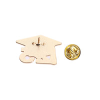 Pins métalliques de graduation, pins pour toque de graduation, 5mm, en alliage, pour coques de téléphone, plaqués or, plaqués argent, pins personnalisés avec logo