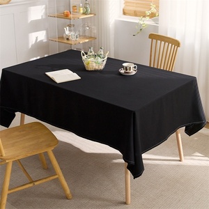 High Quality Customized Color Square Faux <b>Linen</b> <b>Tablecloth</b> Floral Modern Waterproof Resistant for Restaurant Home Party Outdoor - Product Image 3