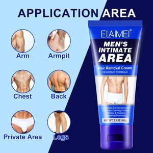 Crème dépilatoire <span class=keywords><strong>pour</strong></span> le visage et le corps ELAIMEI <span class=keywords><strong>pour</strong></span> hommes, épilation permanente <span class=keywords><strong>pour</strong></span> les zones intimes - Product Image 6