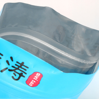 250g personnalisé feuille d'aluminium poisson alimentation pochette à fermeture éclair appâts de pêche debout sac d'emballage avec fermeture éclair