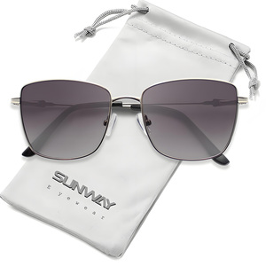 Gafas de Sol de Lujo para Hombre, Estilo Moderno, con Protección UV400, Montura Cuadrada, Lentes Degradadas, Metálicas - Product Image 2