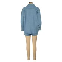 Nouveautés 2025 Streetwear – Ensemble Veste Manches Longues et Short en Jean pour Femme, Tenue Deux Pièces