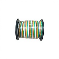 Harnais de câblage plat personnalisé 4 broches 18 AWG isolé PVC 4 conducteurs pour remorque, conducteur en cuivre 12 V, longueur 100 m