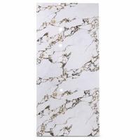Panneau de fond en PVC effet marbre moderne, finition polie, haute densité, étanche et résistant à l'humidité, bord carré, pour villas et salles de sport