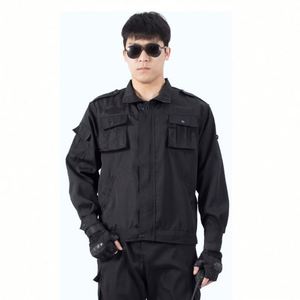 Design Multi Functional Work Clothes Spring and Autumn Special Training Clothes Work Training Clothes Button Shirt Set - Product Image 1
