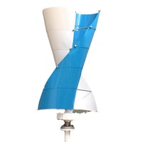 Éolienne à axe vertical en spirale 100W, système de production d'énergie verte éolienne et solaire, alliage d'aluminium haute résistance, source CC 12V/24V