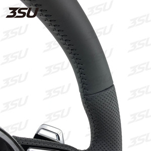 Volante de Cuero con Fibra de Carbono para <span class=keywords><strong>Audi</strong></span> <span class=keywords><strong>A1</strong></span> A3 A4 A5 A7 A8 Q3 Q5 Q7 RS3 S3 S4 S5 RS6 RS7 TT TTRS, Accesorios para Coche, 2019 2020 <span class=keywords><strong>2021</strong></span> - Product Image 5