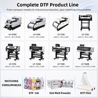 Impresora DTF LEAF de 60 cm, 45 cm, 42 cm, 33 cm, 30 cm, A1, A2, A3, Máquina de Impresión Directa a Película I3200 I1600 XP600 para Camisetas y Prendas de Vestir