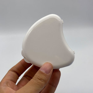 Oral Hygiene Tool Heart Shape Dental Floss Holder Compact Plastic Case with Mirror Travel Essential for Pocket & Purse Carrying - Product Image 1