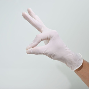 Gants en latex jetables sans poudre, texture lisse, bord coupé, usage général, antidérapants, non stériles, flexibles, épaisseur 5 MIL - Product Image 1