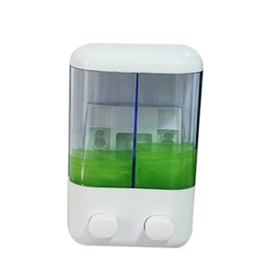 Double Soap Dispenser Wall Mounted Mini Liquid Soap Dispenser For Bathroom Shower Gel Dispenser With Two Compartments - Product Image 4