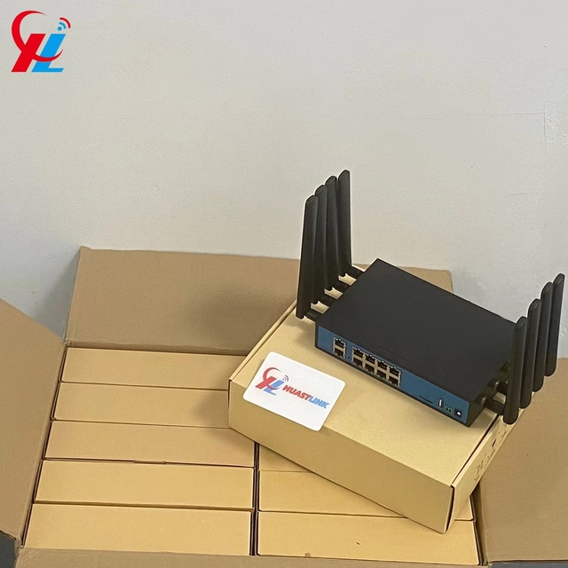 HC-G80 Dual SIM 4G 5G WiFi 6 AX3000 Gigabit CPE Router with Firewall & VPN Support Home Network 8 Antennas