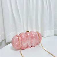 Tas Selempang Rantai Logam Aimiqi PVC Caterpillar, Tas Bahu Warna Solid Modis, Tren Clutch Pesta Sosialita