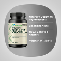 Prix de gros OEM Marque privée 100% pur naturel Qualité alimentaire HALAL 500 comprimés 1000mg Spiruline Chlorelle pour adultes