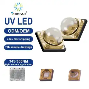 Tianhui 350nm UV LED Lampen druck 345nm 355nm SMD 3737 UVA LED für Drogen tests Medizinische Analyse