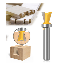 Mũi Phay <span class=keywords><strong>Dovetail</strong></span> Chuôi 8Mm Với Dụng Cụ Cắt Gỗ Chịu Lực Đáy - Product Image 2