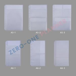 <span class=keywords><strong>Classeur</strong></span> personnalisé A5A6A7 <span class=keywords><strong>plastique</strong></span> dépoli transparent clair 2 poches <span class=keywords><strong>pochette</strong></span> à chargement par le haut dossiers en pvc pour planificateur - Product Image 5