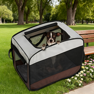 Di động phong cách cổ điển <span class=keywords><strong>pop</strong></span>-up trong nhà vật nuôi lồng với mạnh mẽ khung dây có thể gập lại chó mèo cũi <span class=keywords><strong>Pop</strong></span> con chó Thùng cũi tàu sân bay - Product Image 2