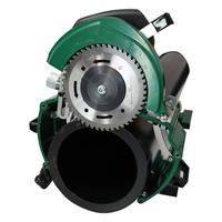 Machine à couper les tuyaux électrique portable 200/250/400 mm |   Machine semi-automatique 1,1 kW haute performance pour tuyaux en acier, plastique, PEHD, PE, PP galvanisés