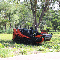 Tondeuse robot à chenilles en caoutchouc, télécommandée, avec moteur diesel 12 CV robuste et démarreur électrique, pour vergers et fermes