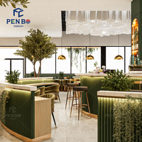 Ensemble de mobilier commercial personnalisé pour stand d'accueil, café, hôtel, restaurant élégant, pour projets