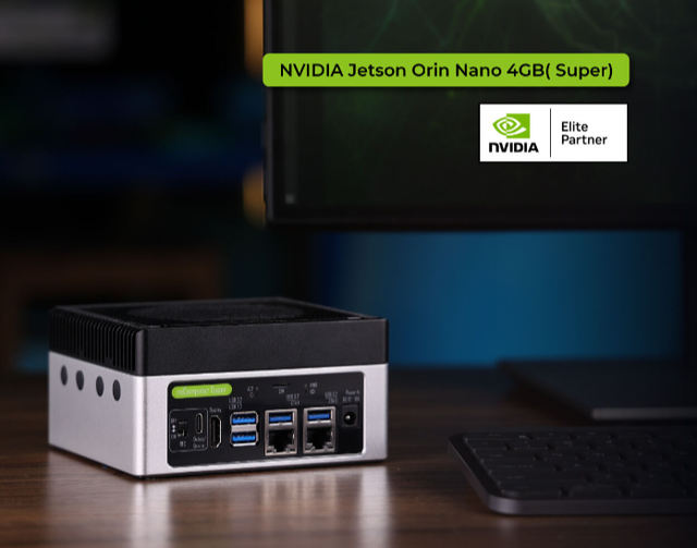 114110311 ReComputer Super J3010 Advanced Edge AI Computer with NVIDIA Jetson Orin Nano 4GB in Super Mode