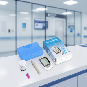 Высококачественный цифровой умный глюкометр с сертификатом CE, модель для домашнего использования, медицинский прибор с электропитанием для измерения уровня сахара в крови - Product Image 4