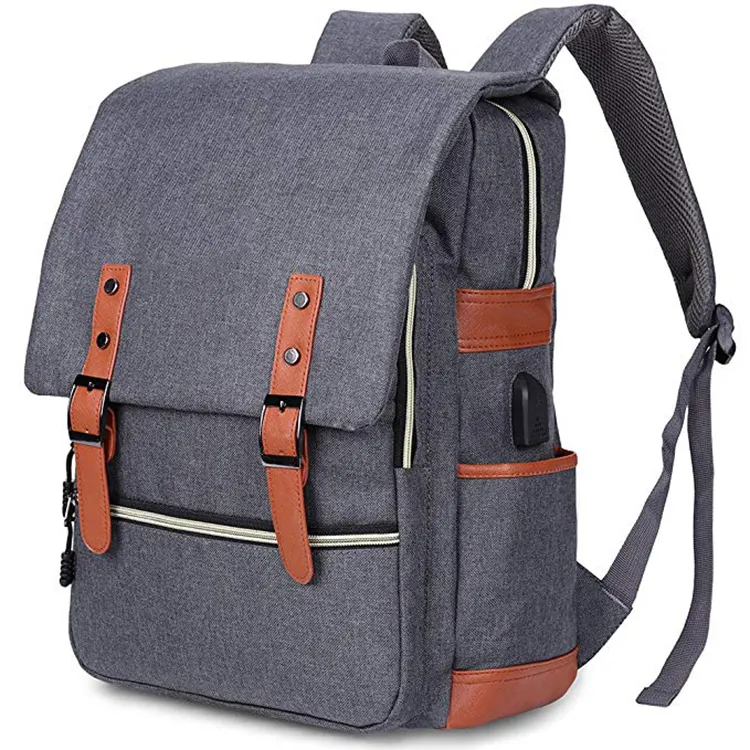 Business Laptop Backpack Fashion 15 Inch Notebook School College Backpack Laptop Backpack With USB Charging Port