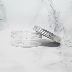 Wholesale Food Grade 100g-500g Amber Clear PET <b>Plastic</b> <b>Jars</b> with Aluminum Screw Cap for Skin Care - Product Image 6