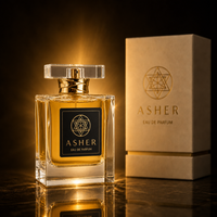 Flacon de parfum vide en verre transparent carré de luxe 50 ml, col enveloppé de or, bouchon transparent, étiquette noire, logo personnalisé avec boîte cadeau